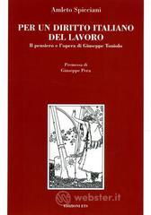 prezzi Per un diritto italiano del lavoro Il pensiero e lopera di Giuseppe Toniolo