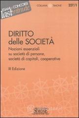 Elementi di diritto delle societ&agrave;. Nozioni essenziali su societ&agrave; di persone, societ&agrave; di capitali, co