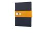 Moleskine extra large. Set 3 quadernetti a righe copertina blu