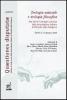 Teologia naturale e teologia filosofica. Atti del 4� Convegno annuale dell'Associazione italiana di filosofia della religione (Chieti, 9-10 giugno 2005)