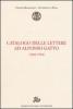 Catalogo delle lettere ad Alfonso Gatto (1942-1970)
