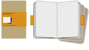 Moleskine pocket. Set 3 quadernetti a righe copertina kraft