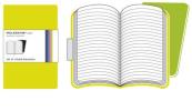 Moleskine extra small. Set 2 taccuini Volant a pagine a righe copertina verde