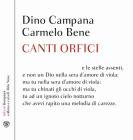 Canti orfici. Con CD