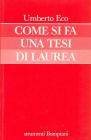 Come si fa una tesi di laurea