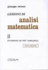 Lezioni di analisi matematica vol.2 Lezioni di analisi matematica vol.2