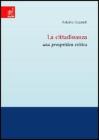 La cittadinanza. Una prospettiva critica