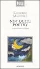 Not quite poetry