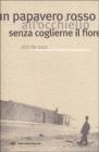 Un papavero rosso all'occhiello senza coglierne il fiore