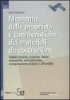 Memento delle propriet� e caratteristiche dei materiali da costruzione