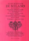 Descrizione di Milano ornata con molti disegni in rame delle fabbriche pi� cospicue che si trovano in questa metropoli vol.5