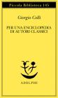 Per una enciclopedia di autori classici