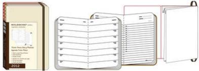 Moleskine. Agenda Cahier 3-Piece 2012