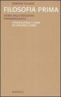 Filosofia prima. Teoria della riduzione fenomenologica