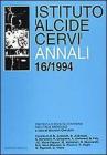 Annali Istituto �Alcide Cervi� (1994) vol.16