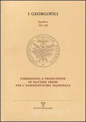 Fabbisogno e produzione di materie prime per l'agroindustria nazionale (Firenze, 6 ottobre 2011)