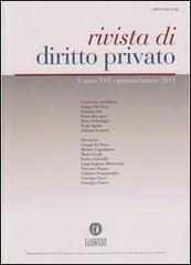 Rivista di diritto privato (2011) vol.1