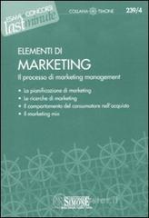 Elementi di marketing. Il processo di marketing management. E-book