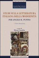 Studi sulla letteratura italiana della modernit�. E-book