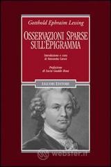 Osservazioni sparse sullepigramma e alcuni dei pi� illustri epigrammatisti. E-book