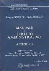 Manuale di diritto amministrativo. Appendice Manuale di diritto amministrativo. Appendice