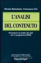 L analisi del contenuto. Procedure di analisi dei dati con il programma SPAD. E-book