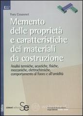 prezzi Memento delle proprietà e caratteristiche dei materiali da costruzione