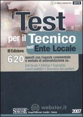 prezzi I test per il tecnico nellente locale 620 quesiti con risposte commentate e metodo di autovalutazione su enti locali edilizia esproprio lavori pubblici