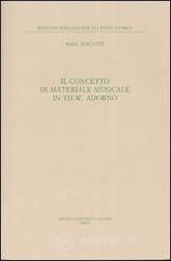 prezzi Il concetto di materiale musicale in Th W Adorno