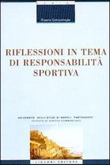 prezzi Riflessioni in tema di responsabilità sportiva