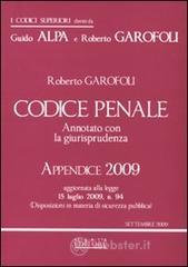 Codice penale. Annotato con la giurisprudenza 2008�Codice penale. Annotato con la giurisprudenza. Appendice 2009