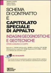 prezzi Schema di contratto e capitolato speciale di appalto Indagini geognostiche e geotecniche Opere a misura e a corpo Con CD ROM