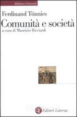 Comunit&agrave; e societ&agrave;