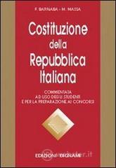 Costituzione della Repubblica italiana. Commentata