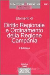 Confronta prezzi Diritto regionale e ordinamento delle regione campania