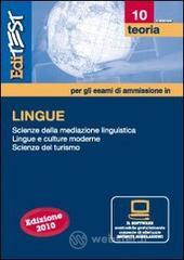 EdiTEST 10. Teoria. Lingue. Per la preparazione ai test di ammissione. Con software di simulazione