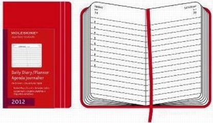 Moleskine 12 mesi - Daily Diary - Large - Copertina rigida rossa 2012
