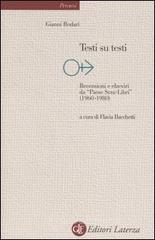 prezzi Testi su testi Recensioni e elzeviri da «Paese Sera libri» 1960 1980