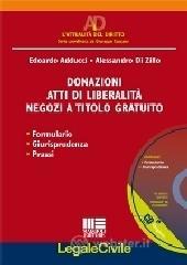 prezzi Donazioni Atti di liberalità Negozi a titolo gratuito Con CD ROM