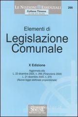 Confronta prezzi Elementi di legislazione comunale