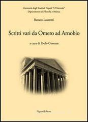 prezzi Scritti vari da Omero ad Arnobio