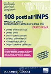 prezzi Centootto posti allINPS Manuale e quesiti per la prima prova scritta e per la prova orale