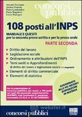 prezzi Centootto posti allINPS Manuale e quesiti per la seconda prova scritta e per la prova orale