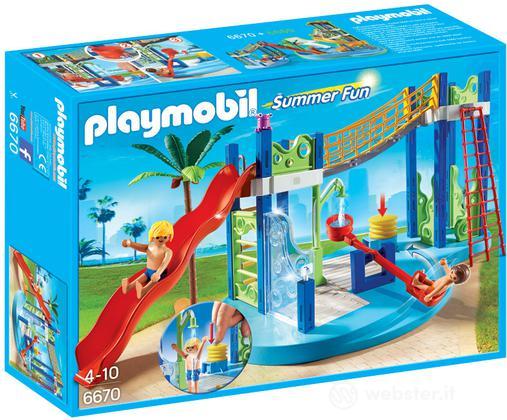 PLAYMOBIL Area Gioco Scivoli e Doccia PLAYMOBIL Area Gioco Scivoli e Doccia