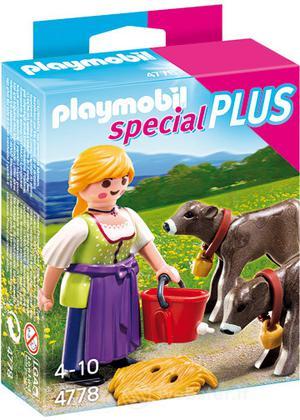 PLAYMOBIL Contadina con Vitellini PLAYMOBIL Contadina con Vitellini