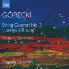 Quartetto per archi n.3 op.67 '' ... song are sung'', sonata per 2 violini op.10