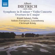 Symphony in d minor violin concerto overture in c major