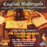 English madrigals 'sing  e at pleasure'