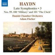 Late symphonies, vol. 3 nos. 99, 100 military and 101 the clock