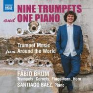 Nine trumpets and one piano